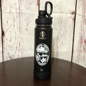 Takeya Black Insulated 24oz Water Bottle Osceola County Florida souvenir